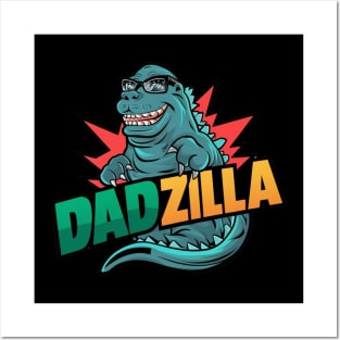 Fathers Day Worlds Best Dad Father Birthday Gift For Daddy New Dad Godzilla Dad To Be Funny Present Japanese Film Posters and Art